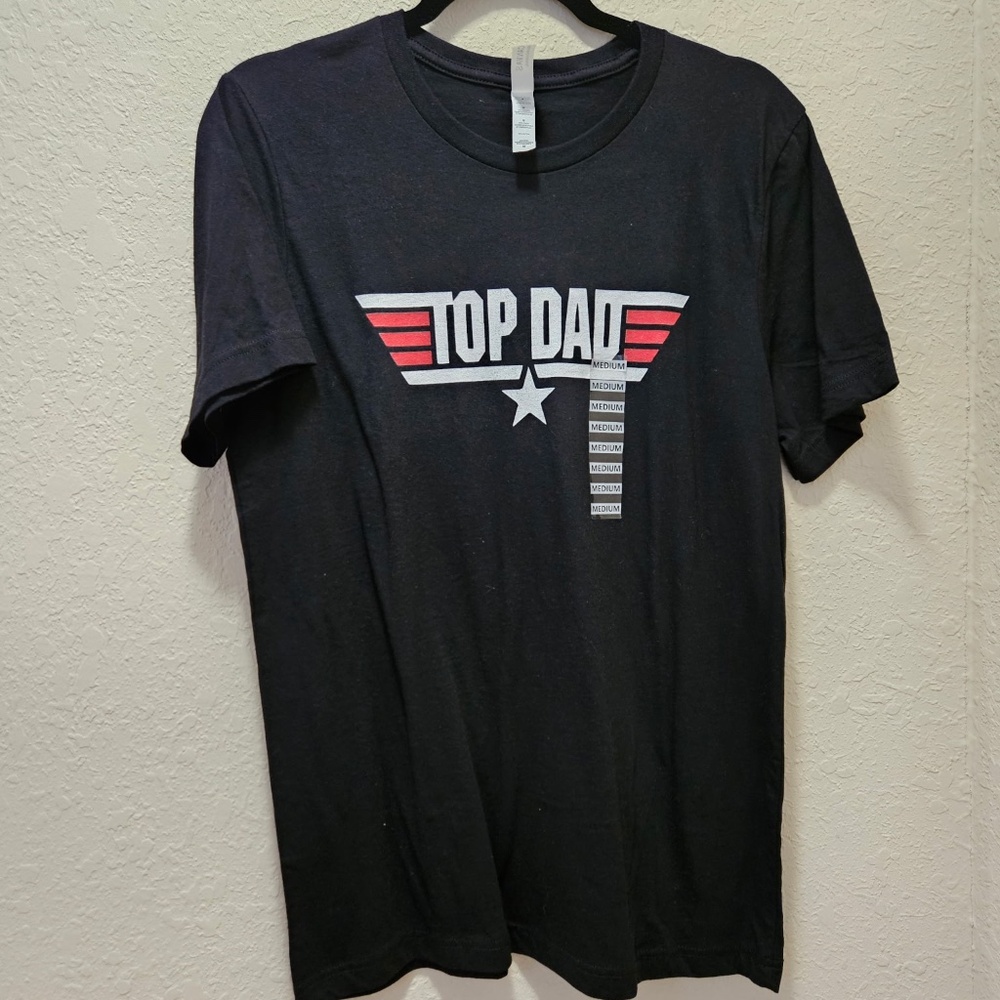 NEW, "Top Dad" Canvas T-Shirt